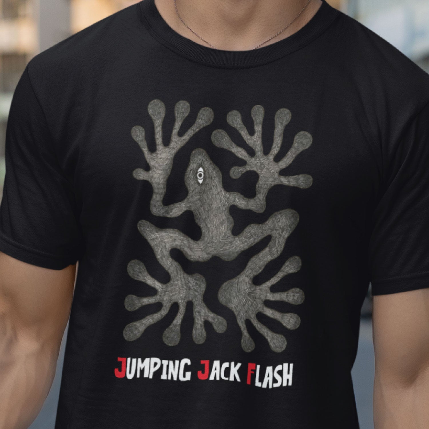 Jumping Jack Flash Men's Cotton T-Shirt Regular Fit Casual Wear Original Since 1997 Shipping Globally