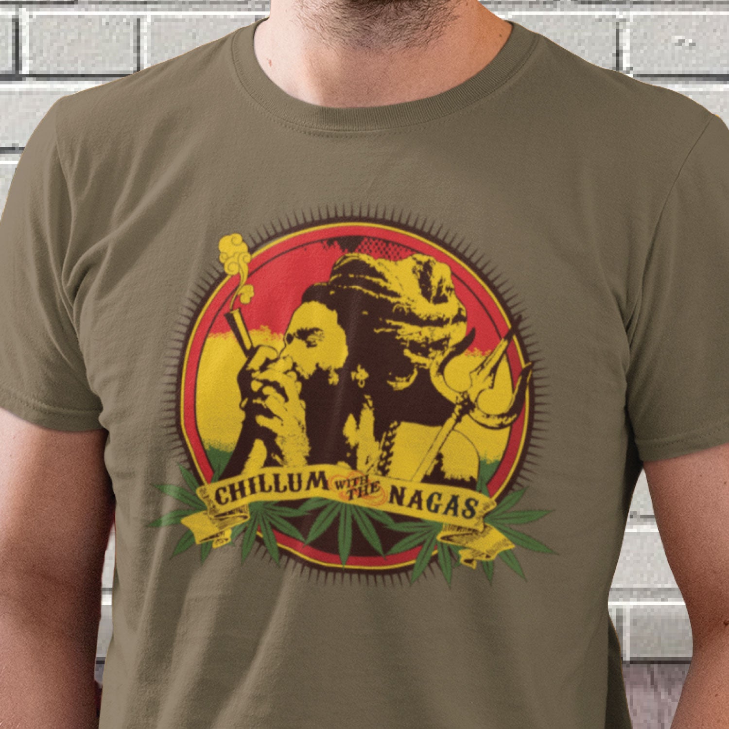 Nagas Men's Graphic Print Cotton T-Shirt Everyday Comfort Wear Original Since 1997 Shipping Globally