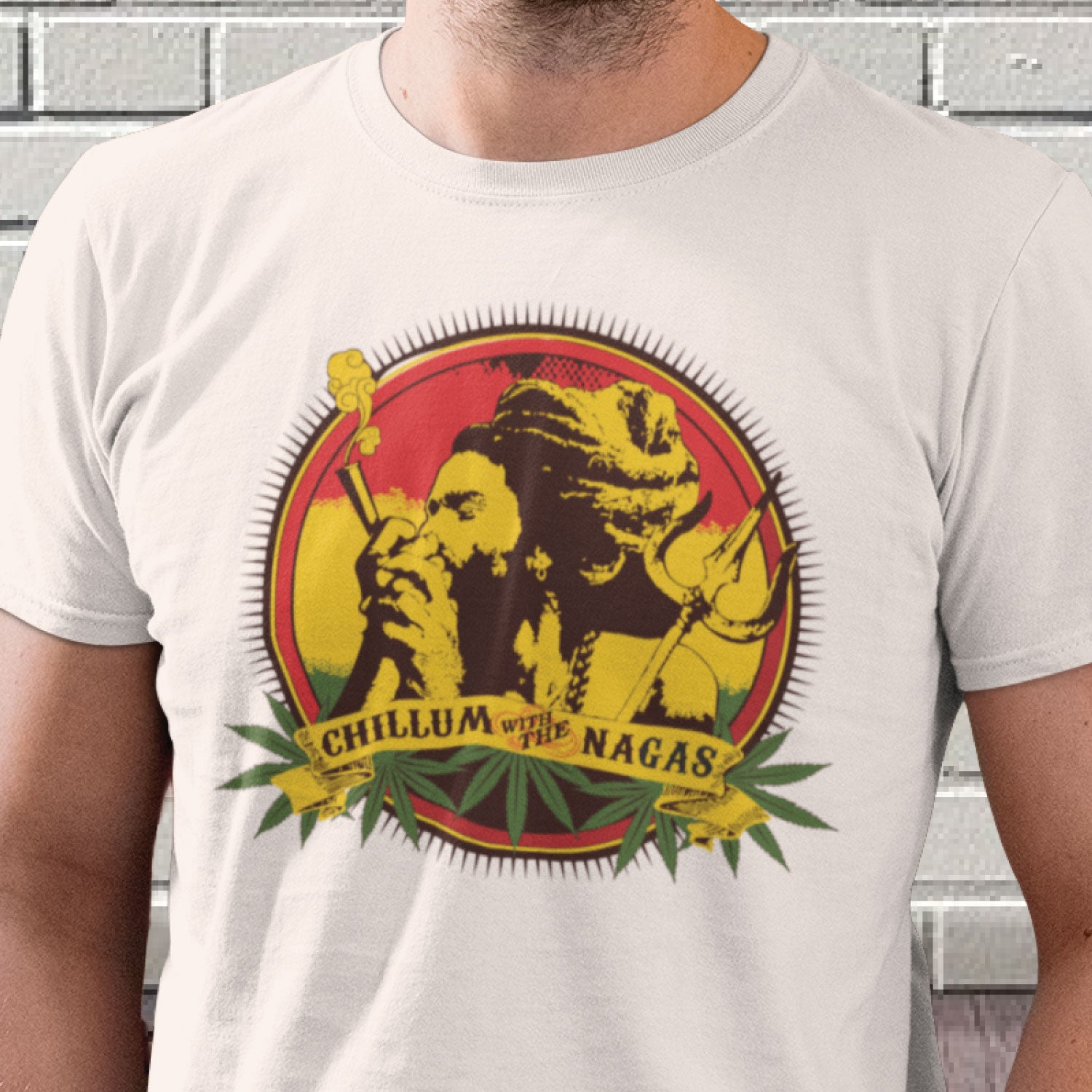 Nagas Men's Graphic Print Cotton T-Shirt Everyday Comfort Wear Original Since 1997 Shipping Globally