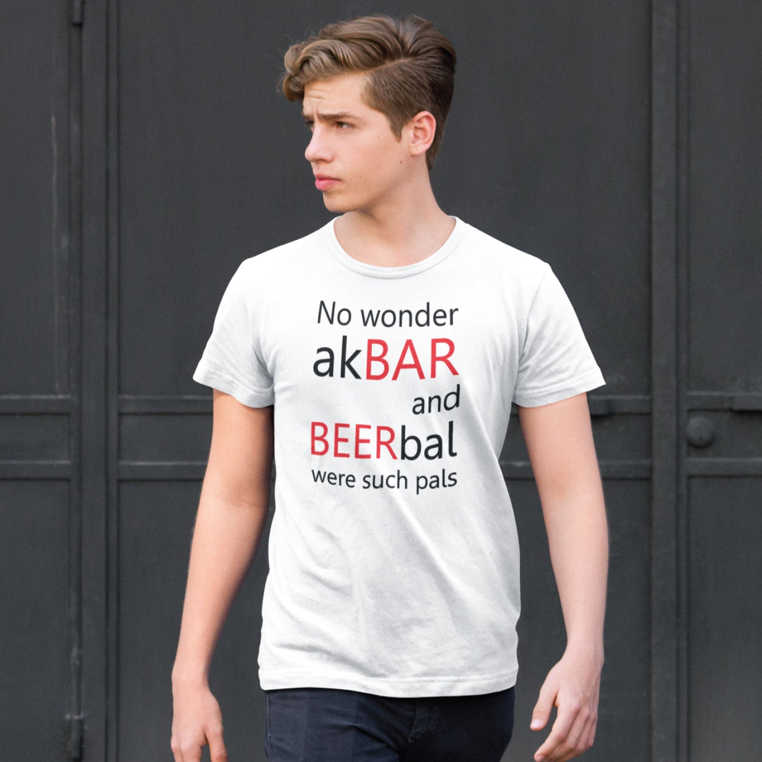 Akbar Men's Graphic Print Cotton T-Shirt Everyday Comfort Wear Original Since 1997 Shipping Globally