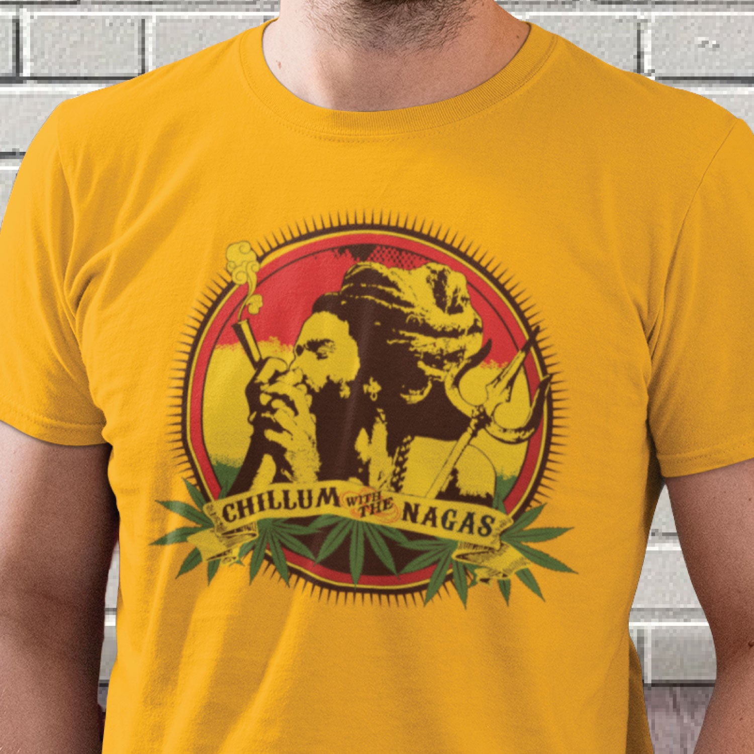 Nagas Men's Graphic Print Cotton T-Shirt Everyday Comfort Wear Original Since 1997 Shipping Globally