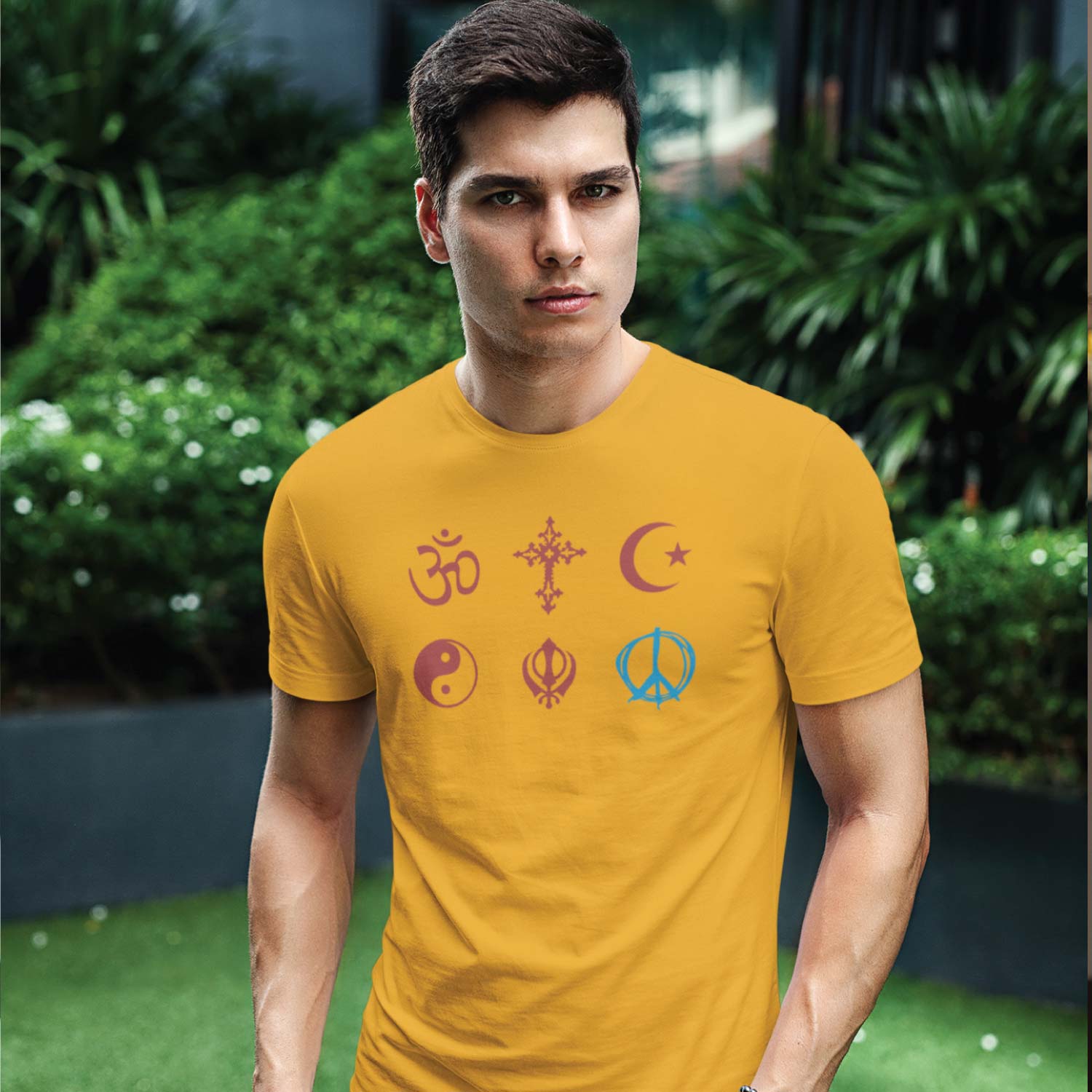 My Religion Graphic Tee - Tantra Original Brand (Since 1997) - Regular Fit, Half Sleeve, Round Neck, Premium Cotton, Casual Wear