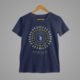 Buddha Trance navy blue mens t-shirts