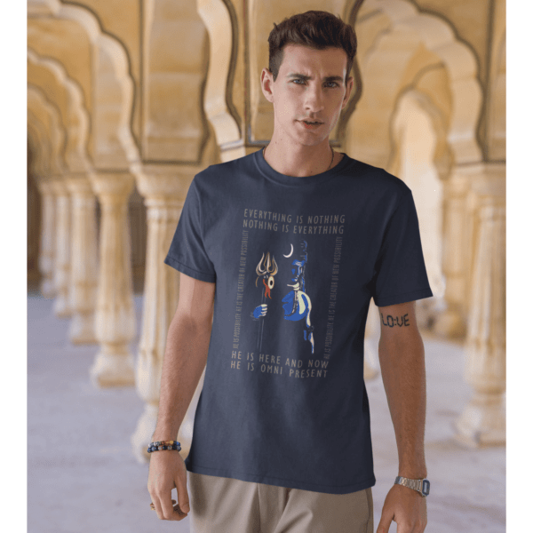 Wise Shiva Mens T-shirts blue