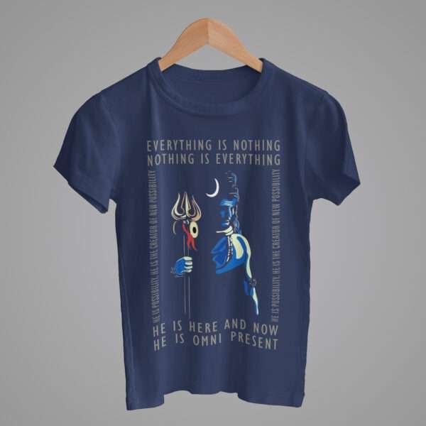 Wise shiva navy blue T-shirts