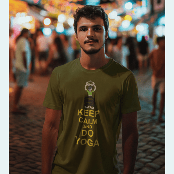 Mens PrintMens Printed Yoga T-shirts ed Yoga T-shirts