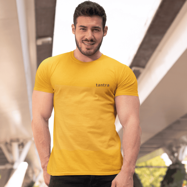 Mens Plains Combo Pack Of 3 - Yellow T-shirt