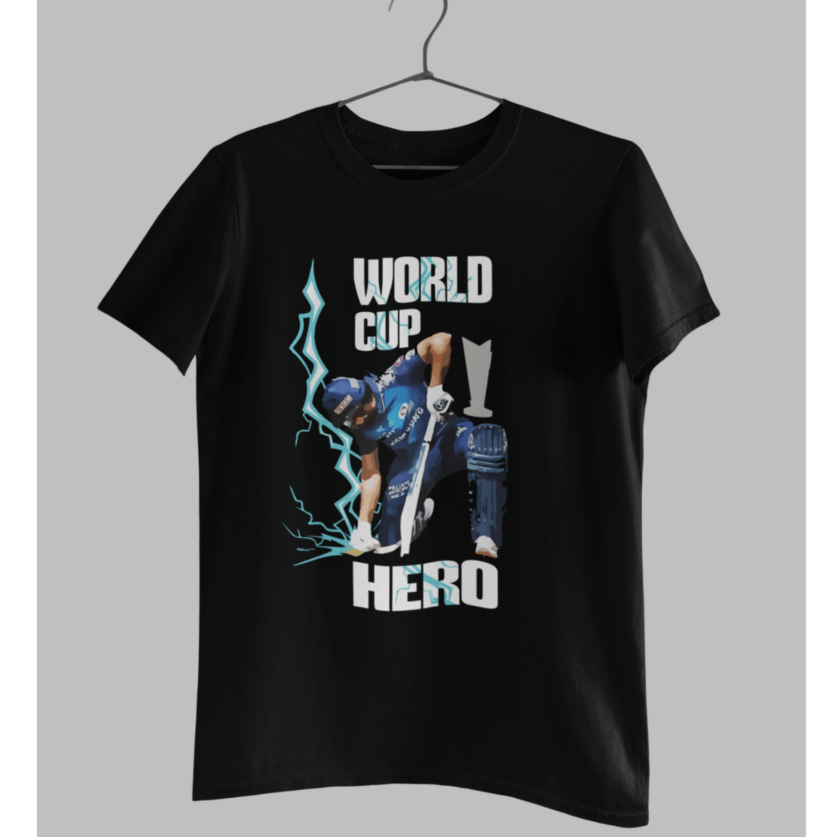 Rohit - world cup hero printed t-shirt