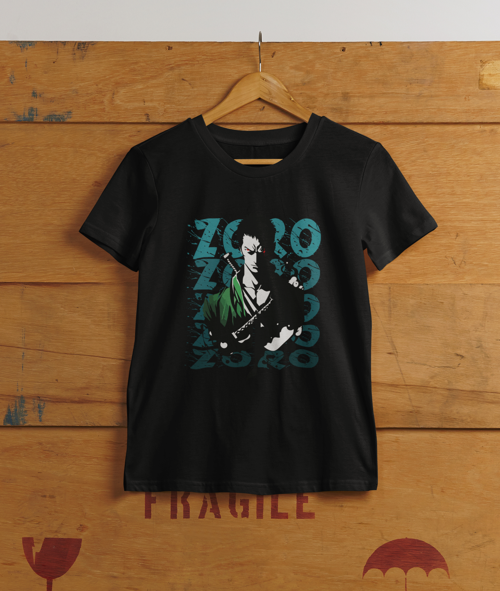 Zoro 1 - Anime fanart mens printed t-shirt